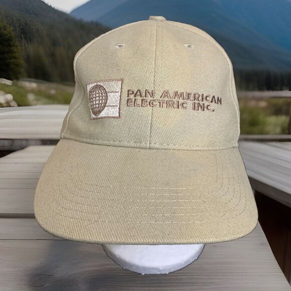 Pan American Electric INC Logo Hat IES - Beige ATT Headwear - Picture 1 of 9